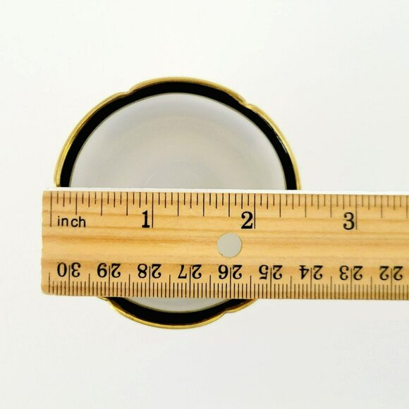 Vintage Noritake Black Gold Demitasse Cup & Saucer, 2 Sets, c1940s Art Nouveau - Picture 15 of 15